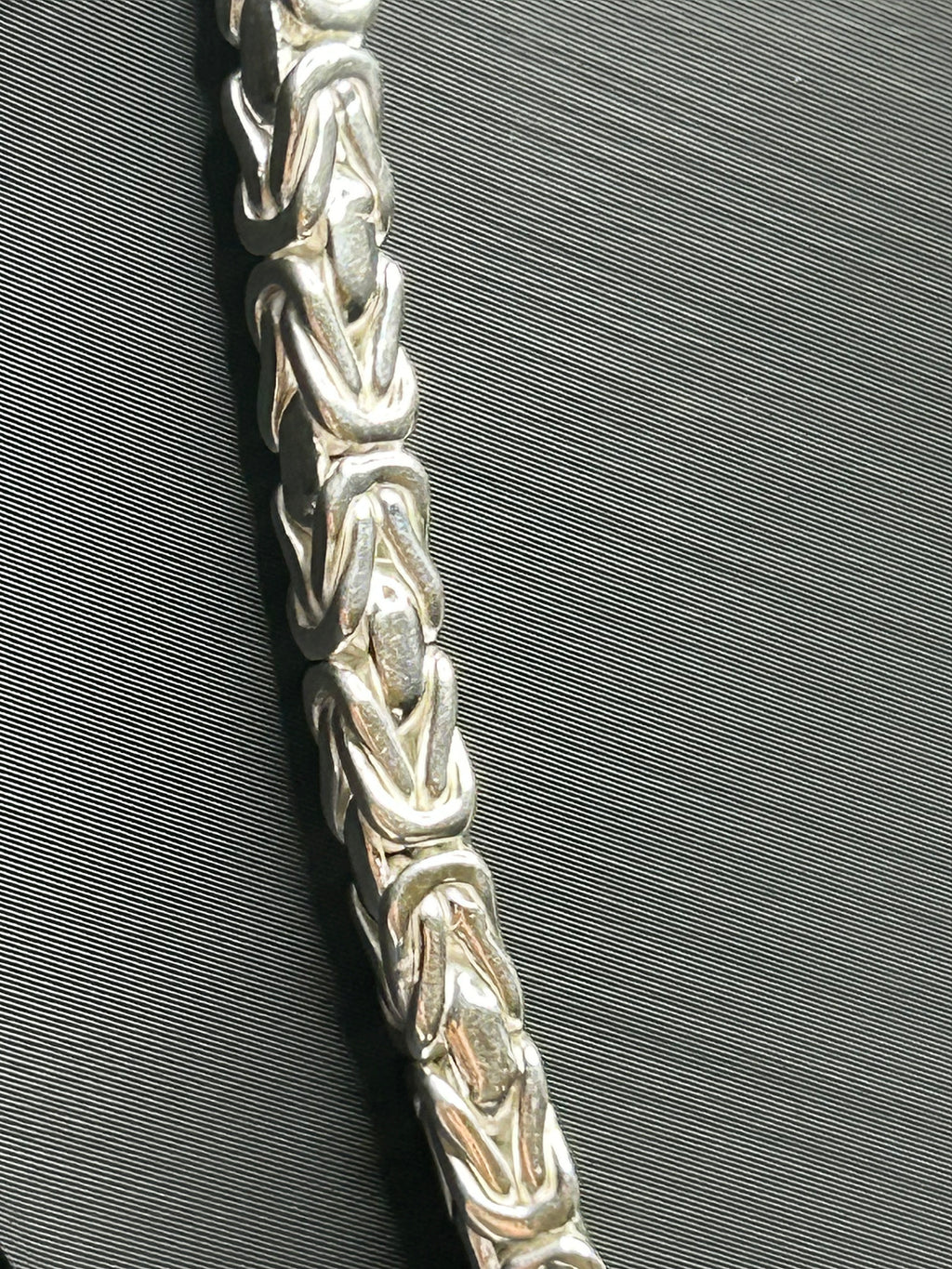 925 Sterling Silver Byzantine Bracelet 8inch 5mm