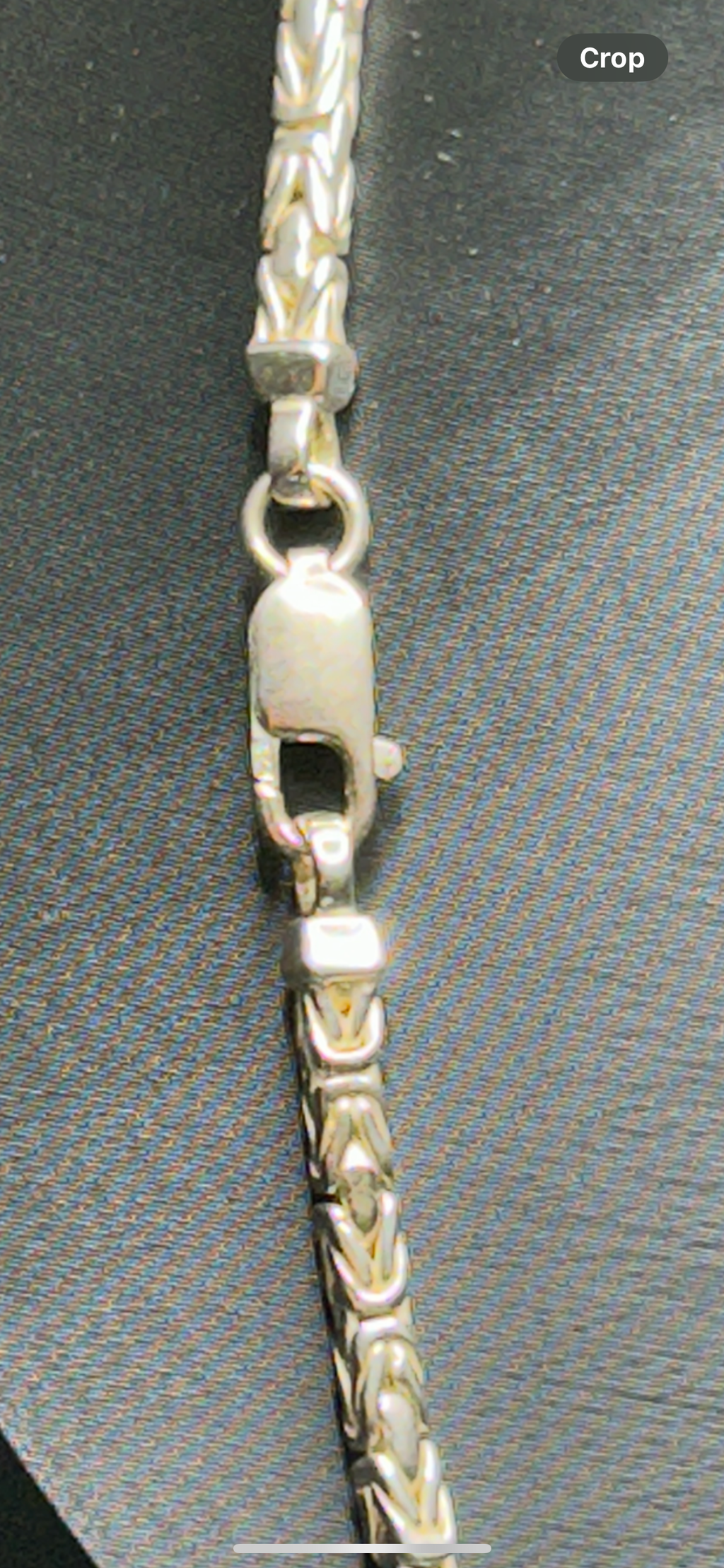 925 Sterling Silver Byzantine Chain 24in 4mm