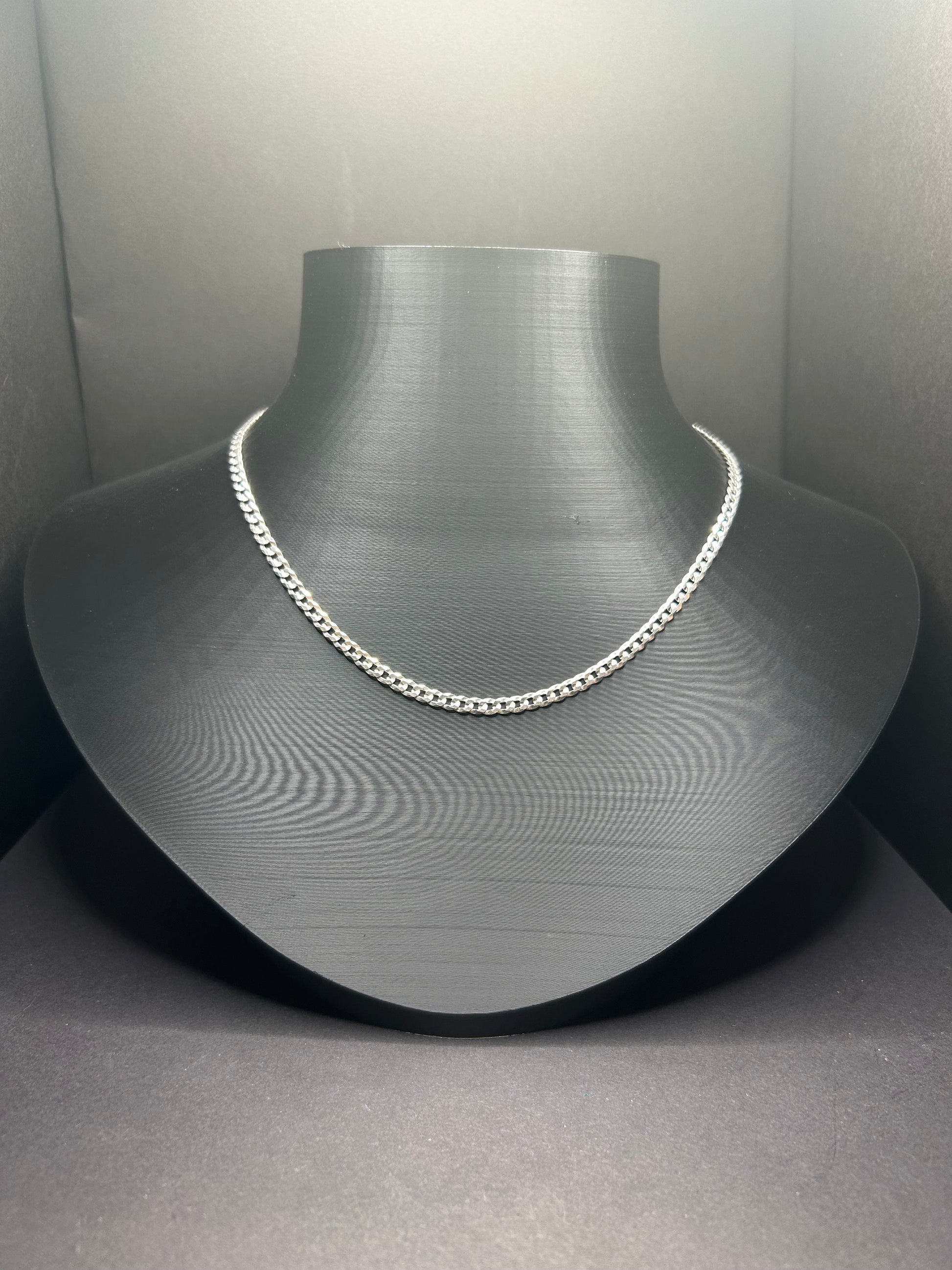 Sterling Silver Curb Chain 18inch 4mm