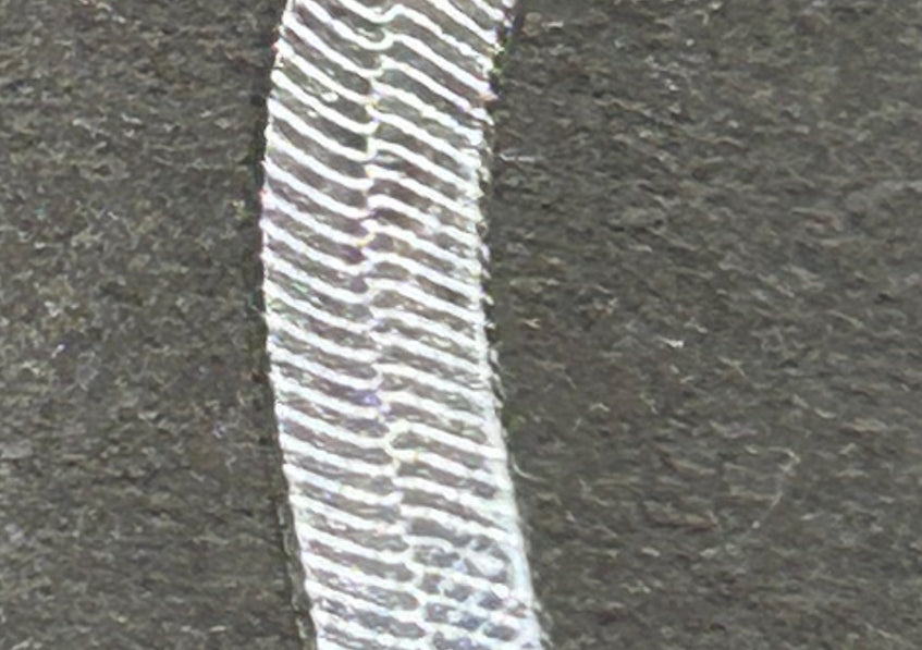 925 Sterling Silver Herringbone Necklace 18in 4mm