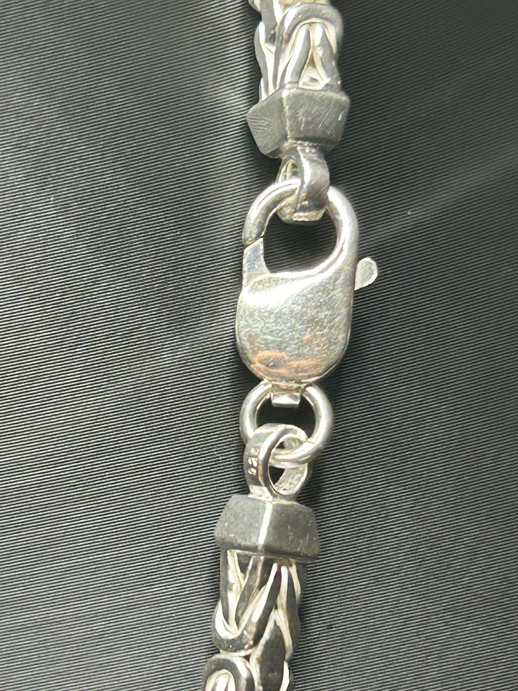 925 Sterling Silver Byzantine Bracelet 8inch 5mm