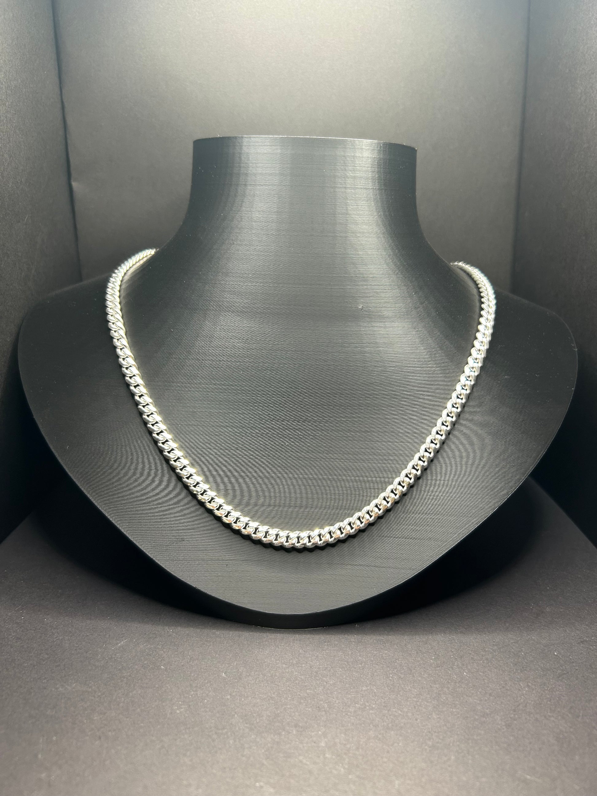 925 Sterling Silver Cuban Link Chain 22inch 6mm
