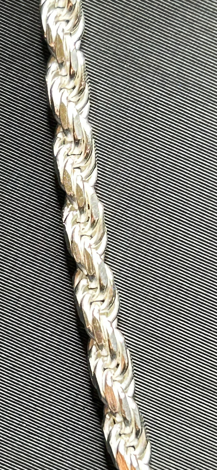 925 Sterling Silver Rope Chain 20inch 3mm