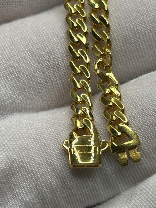 14kt Gold Cuban Link Bracelet 8inch 4.5mm