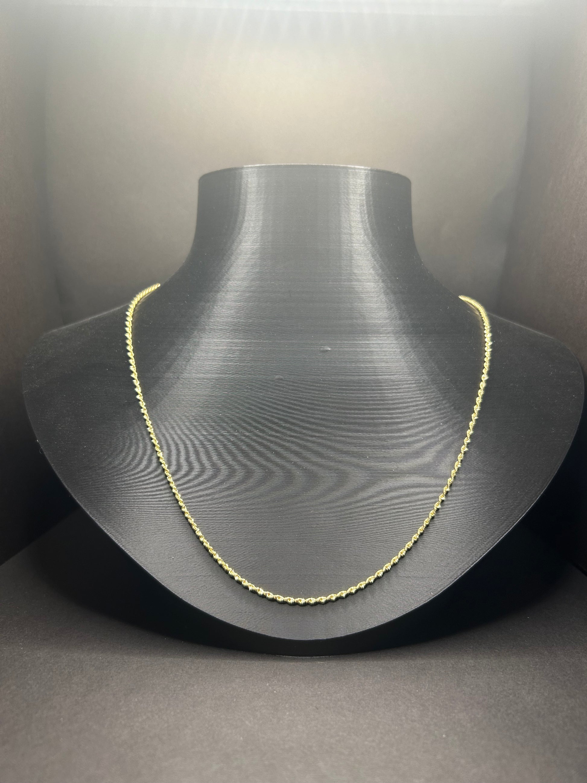 14kt Gold Rope Chain 24inch 1.5mm