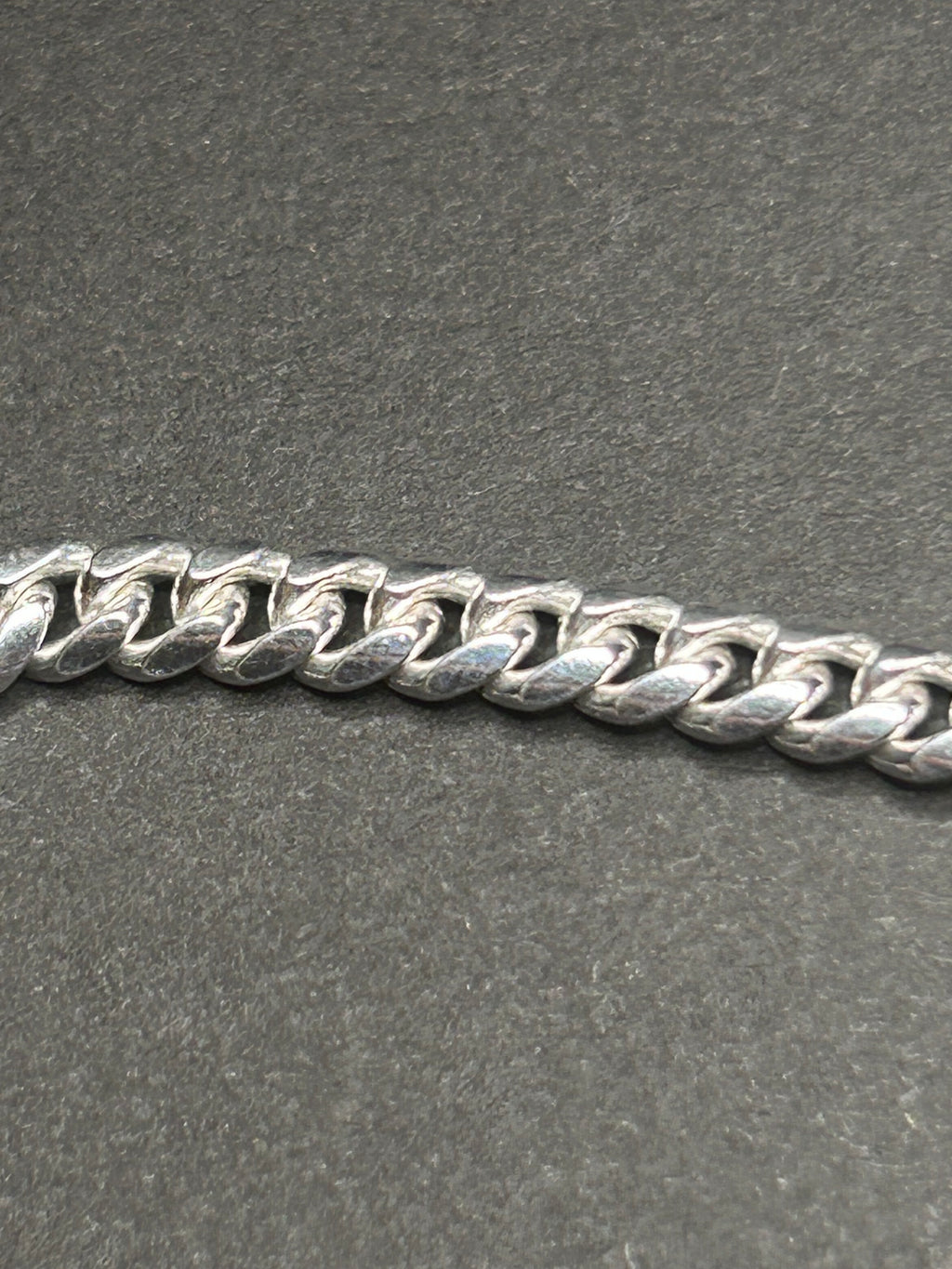 925 Sterling Silver Cuban Link Bracelet 8in 4mm