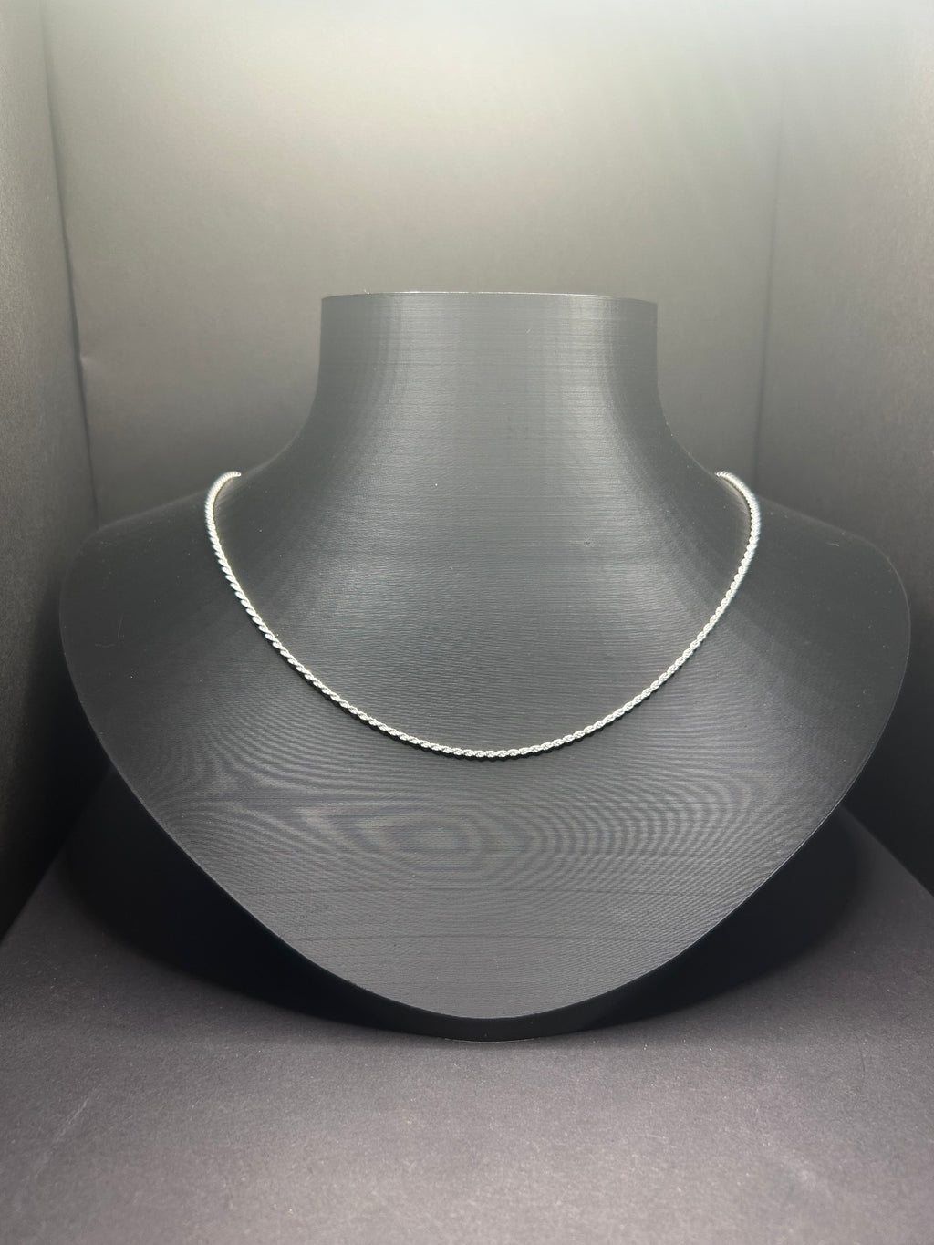 925 Sterling Silver Rope Chain 18inch 2mm