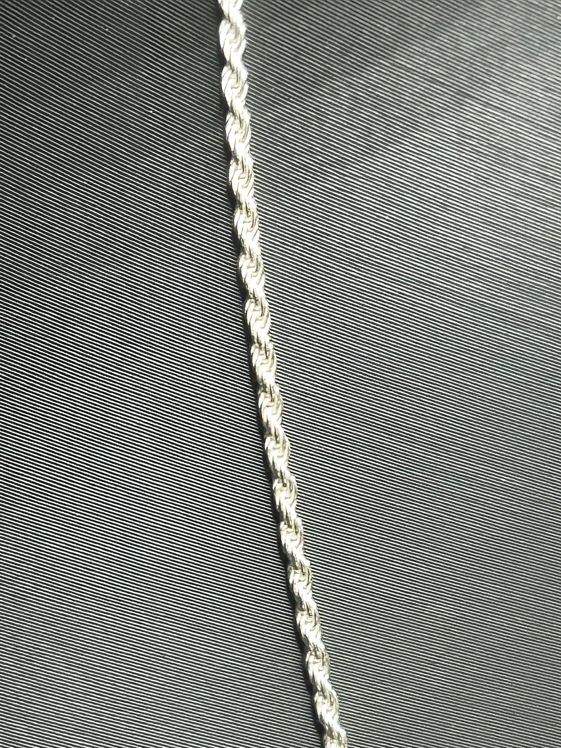 925 Sterling Silver Rope Chain 18inch 2mm