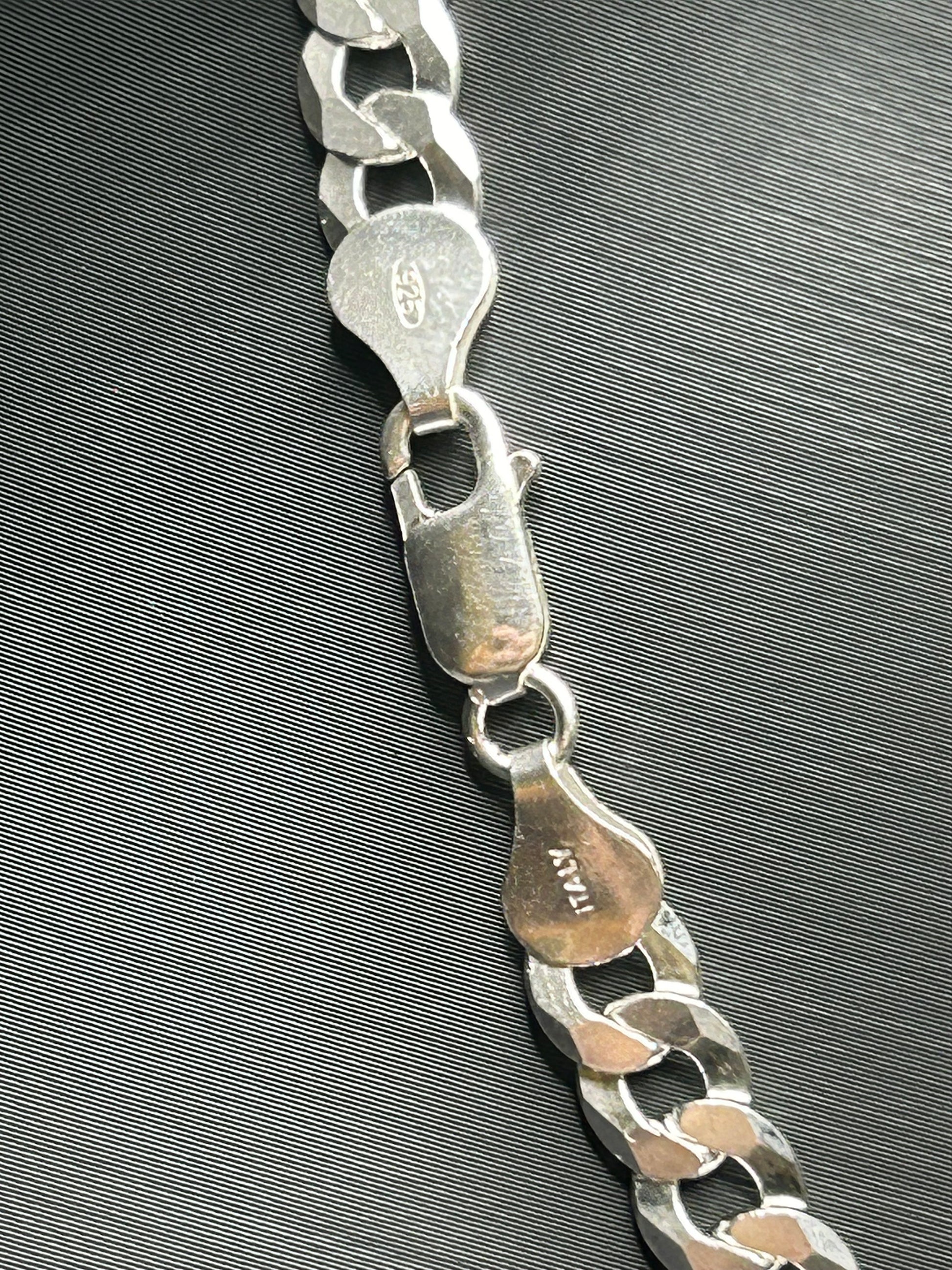 Sterling Silver Curb Chain 18inch 4mm