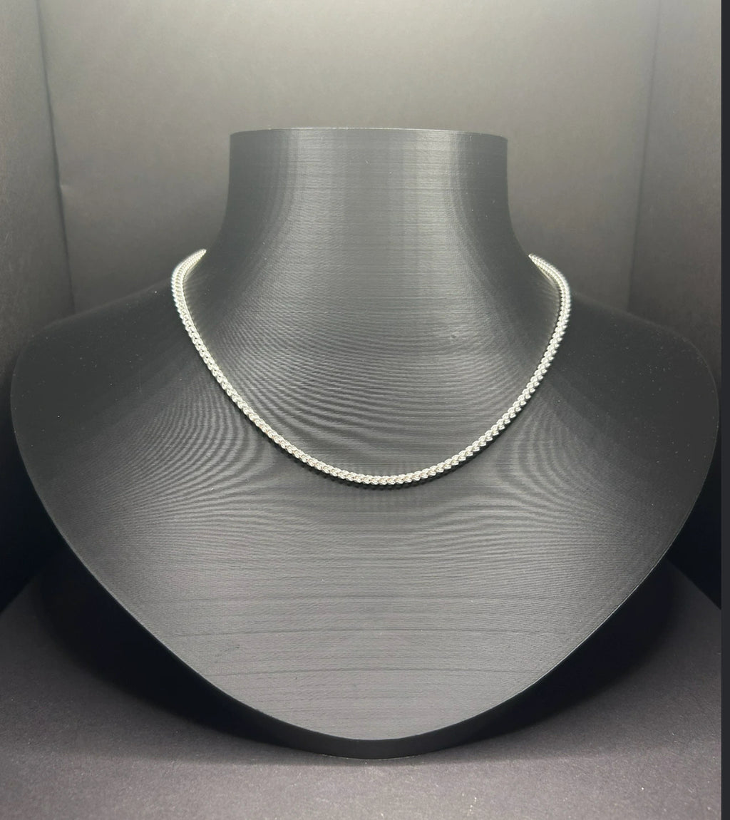 925 Sterling Silver Franco Chain 18in 2.5mm