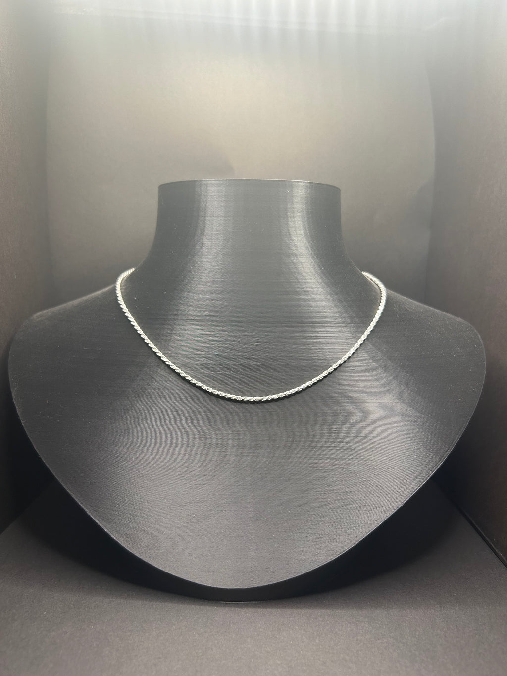 925 Sterling Silver Rope Chain 18inch 2mm