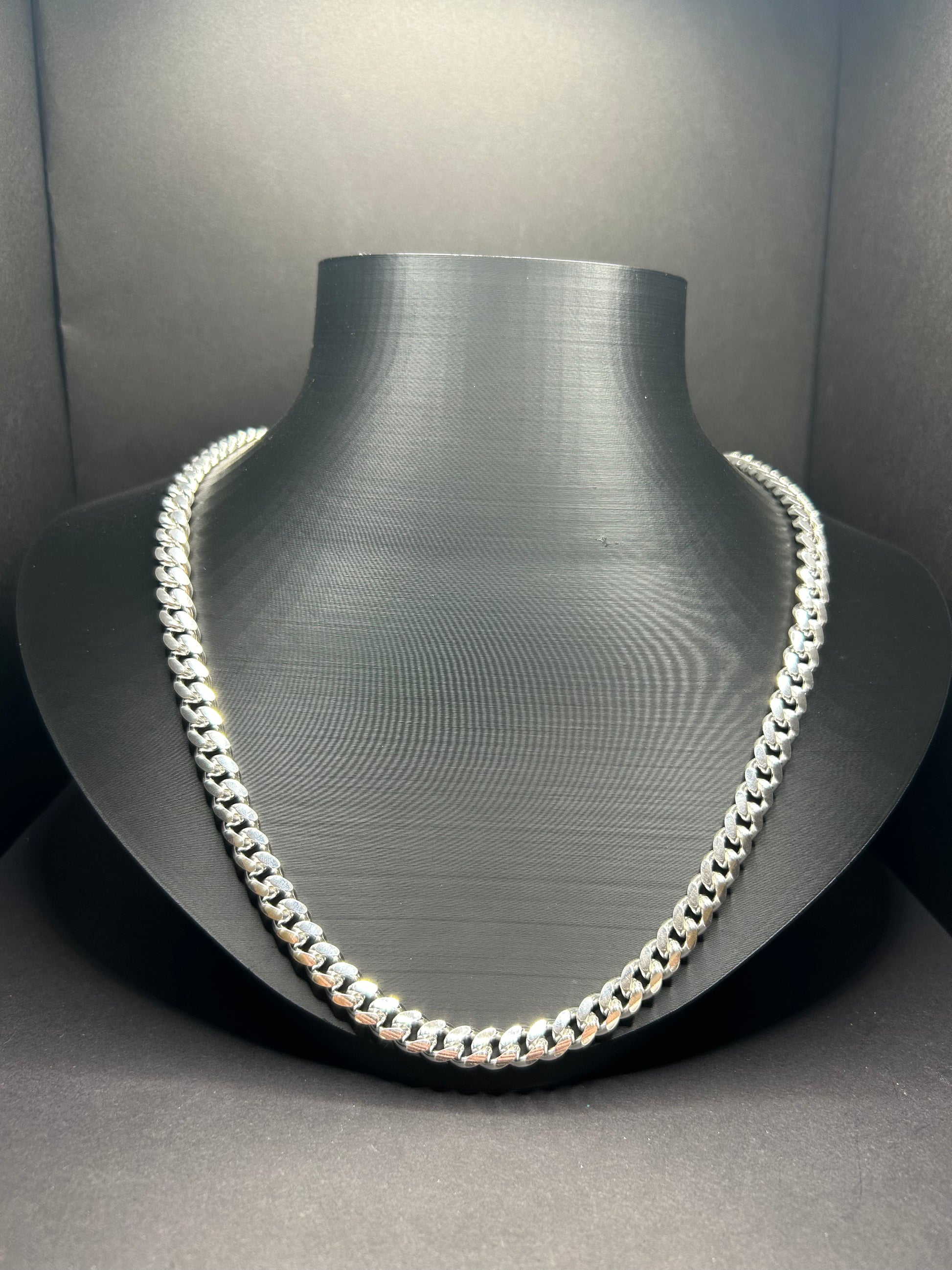 925 Sterling Silver Cuban Link Chain 26inch 8.5mm