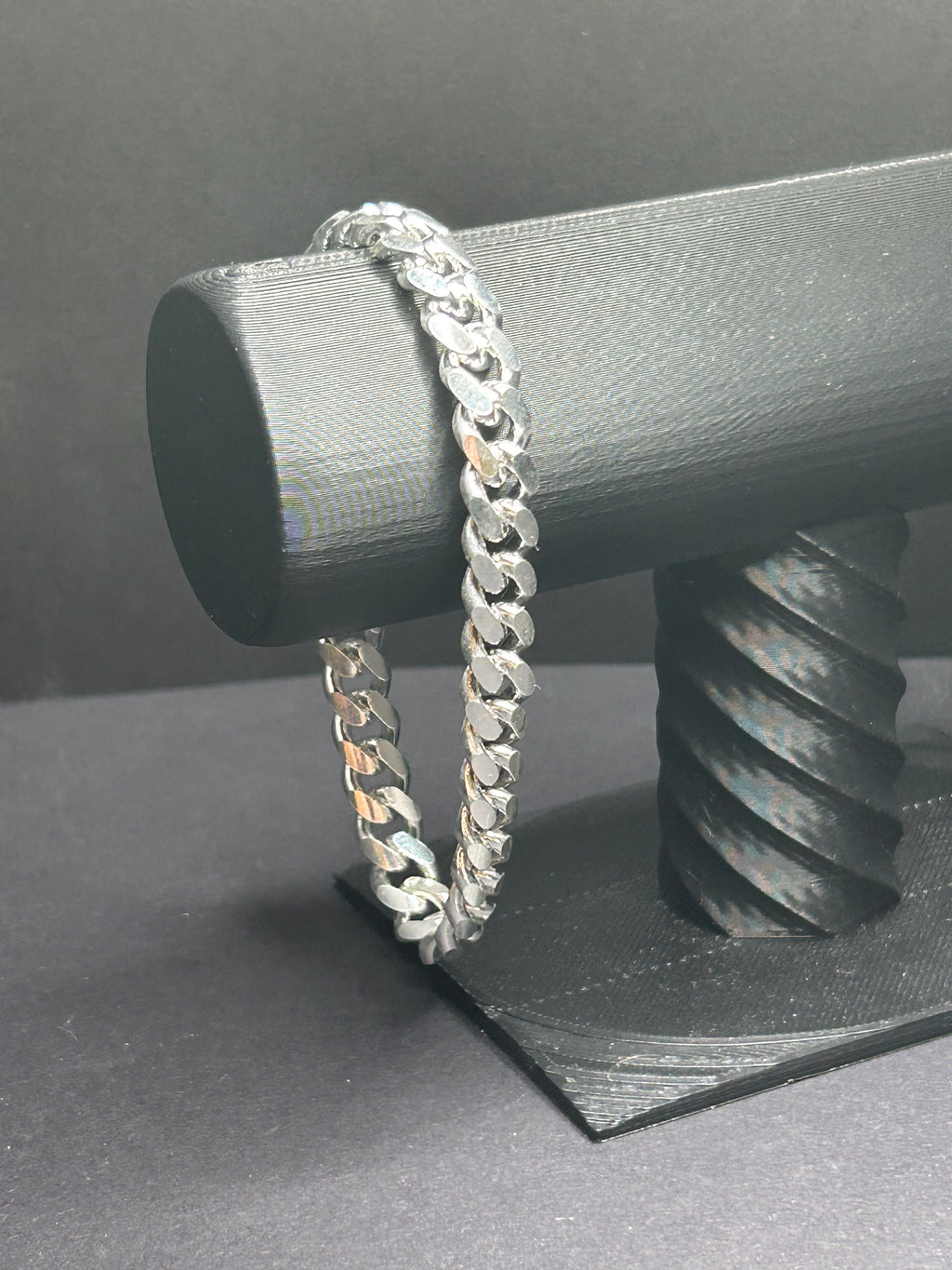 925 Sterling Silver Cuban Link Bracelet 8inch 8mm
