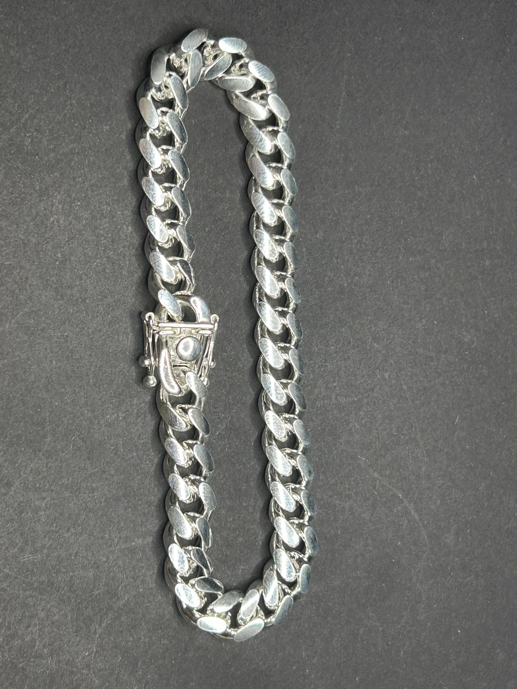 925 Sterling Silver Cuban Link Bracelet 8inch 8mm