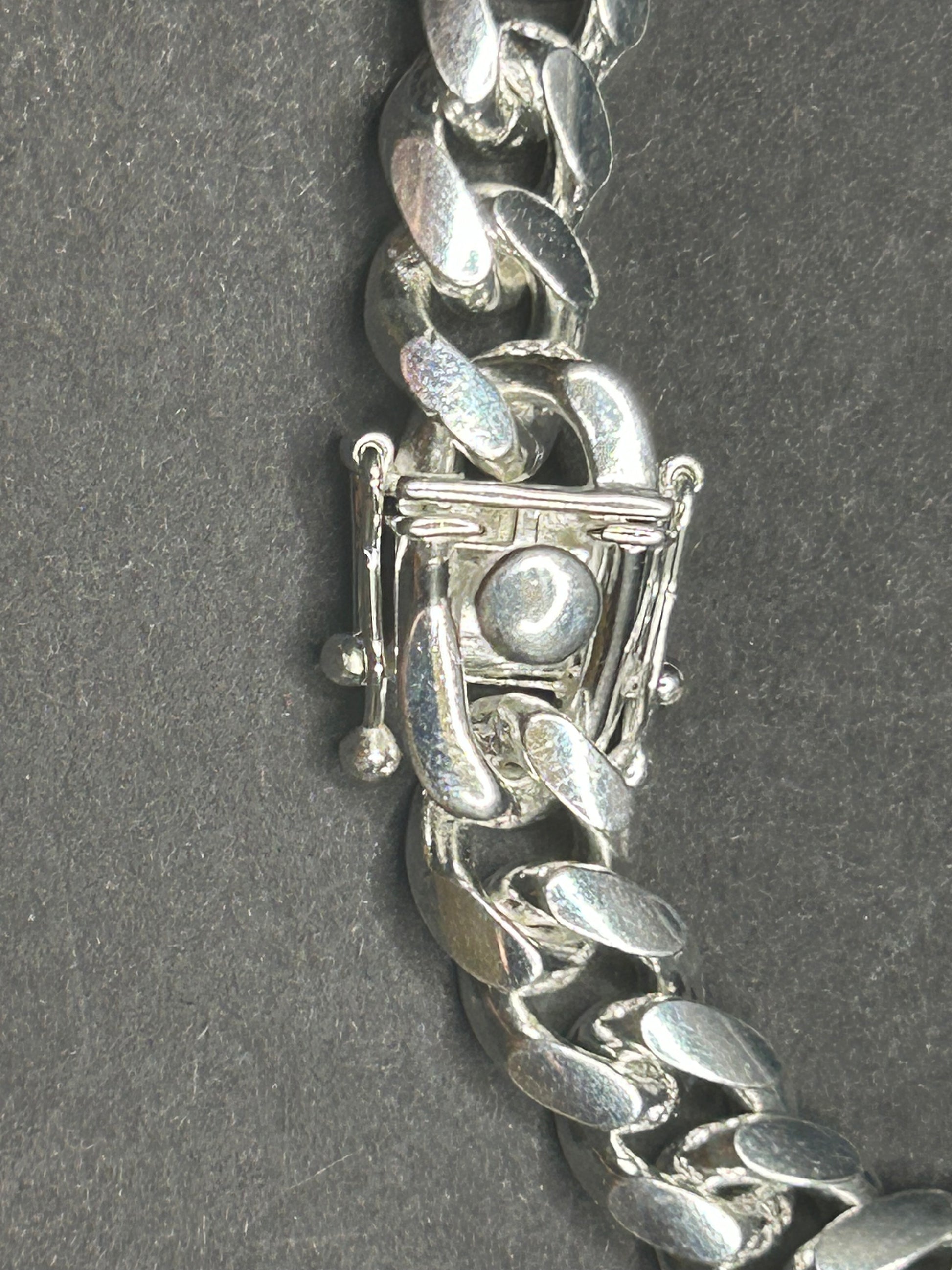 925 Sterling Silver Cuban Link Bracelet 8inch 8mm