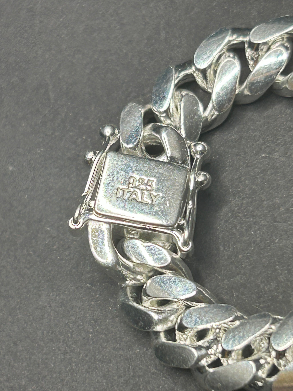 925 Sterling Silver Cuban Link Bracelet 8inch 8mm