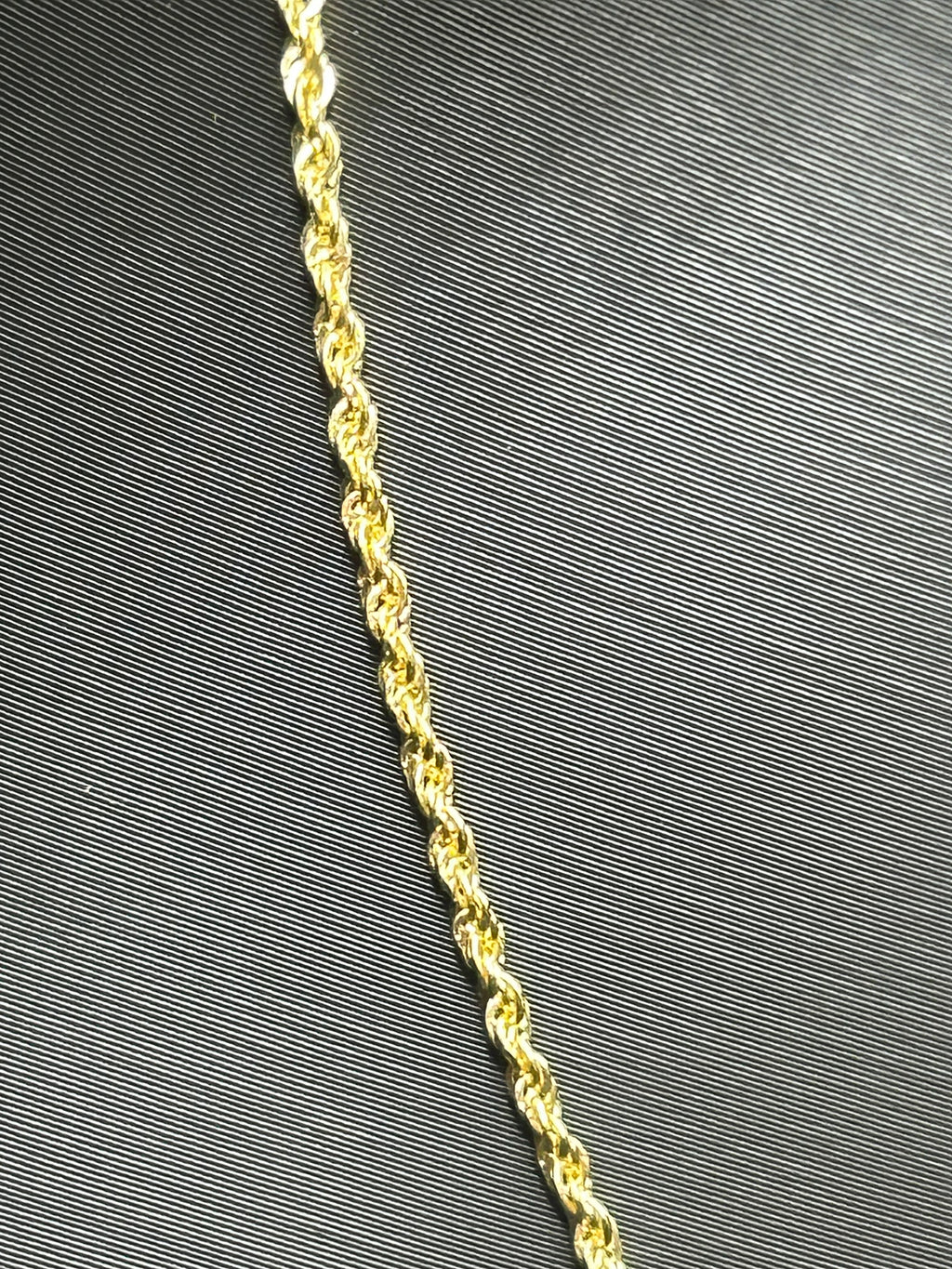 14kt Gold  Rope Chain 18inch 1.5mm