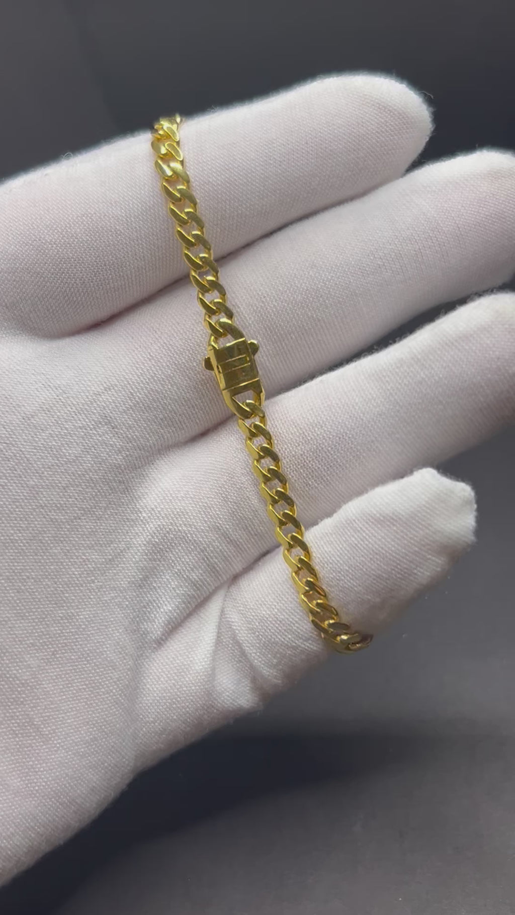 14kt Gold Cuban Link Bracelet 8inch 4.5mm